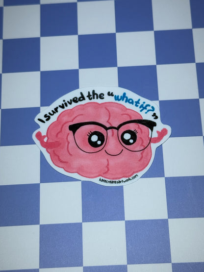 OCD Awareness Stickers - Jane the Brain!