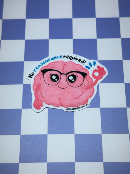 OCD Awareness Stickers - Jane the Brain!